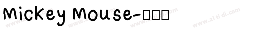 Mickey Mouse字体转换